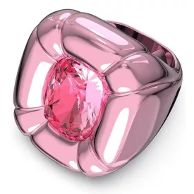  Swarovski Női gyűrű nemesacél kristály DULCIS rózsaszín-rózsaszín 50 (15.9 mm Ø)