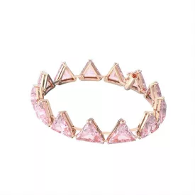   Swarovski Női karkötő rosegold Ortyx kristály Dreieckschliff rózsaszín 5614934