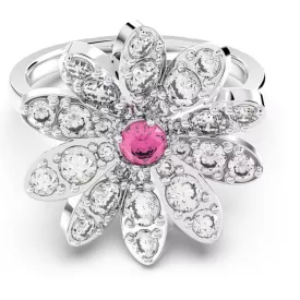  Swarovski Női gyűrű Fém ezüst kristály ETERNAL-FLOWER-gyűrű 58 (18.4 mm Ø)