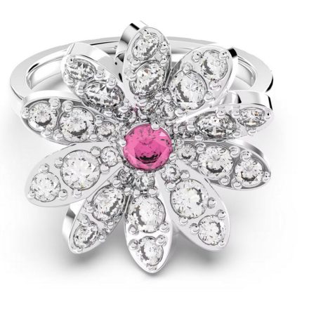 Swarovski Női gyűrű Fém ezüst kristály ETERNAL-FLOWER-gyűrű 58 (18.4 mm Ø)