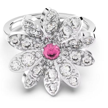 Swarovski Női gyűrű Fém ezüst kristály ETERNAL-FLOWER-gyűrű 60 (19.1 mm Ø)