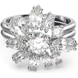   Swarovski Női gyűrű Fém ezüst kristály GEMA-gyűrű-ezüst 58 (18.4 mm Ø)