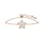 Swarovski Női karkötő Fém rosegold Stern kristály Stella 5645460