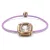 Swarovski Női karkötő lila Textil Dulcis kristály 5617983