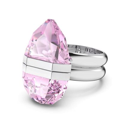 Swarovski Női gyűrű Fém kristály Lucent rózsaszín 58 (18.4 mm Ø)
