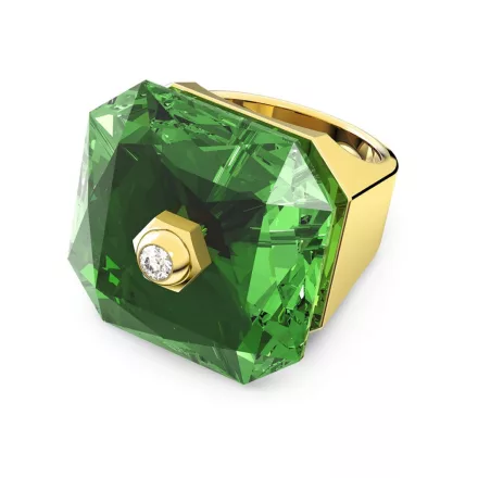 Swarovski Női gyűrű Cocktailring Fém arany kristály Numina zöld 50 (15.9 mm Ø)