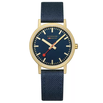Mondaine Unisex férfi női óra klasszikus karóra 36 mm A660.30314.40SBQ Textil