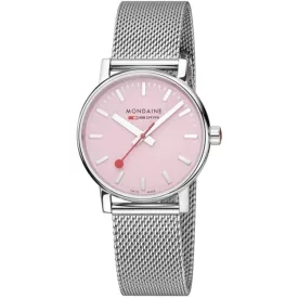   Mondaine Unisex férfi női óra karóra 35 mm MSE.35130.SM evo2 nemesacél