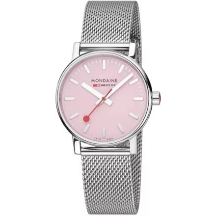 Mondaine Unisex férfi női óra karóra 35 mm MSE.35130.SM evo2 nemesacél