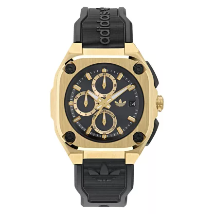 Adidas Unisex férfi női óra Chrono CITY TECH három fekete AOFH24018