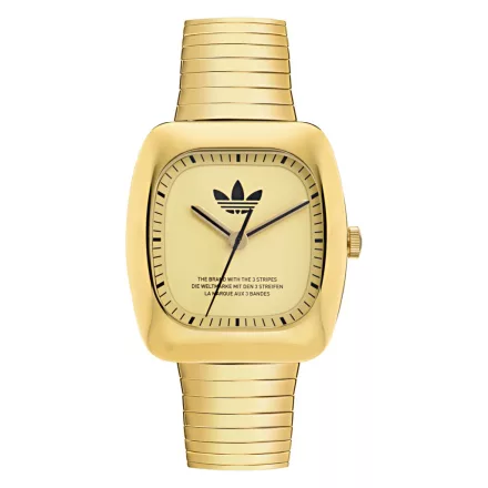 Adidas Unisex férfi női óra RETRO WAVE egy nemesacél arany AOSY24024