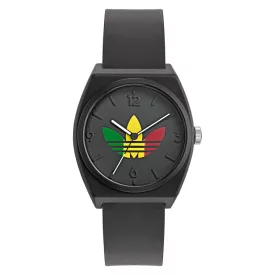   Adidas Unisex férfi női óra PROJECT kettő GRFX műanyag fekete AOST24071