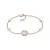 Fossil Női karkötő nemesacél Roségold cirkónia JF03264791