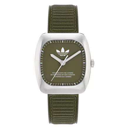Adidas Unisex férfi női óra RETRO WAVE egy bőr zöld AOSY24526