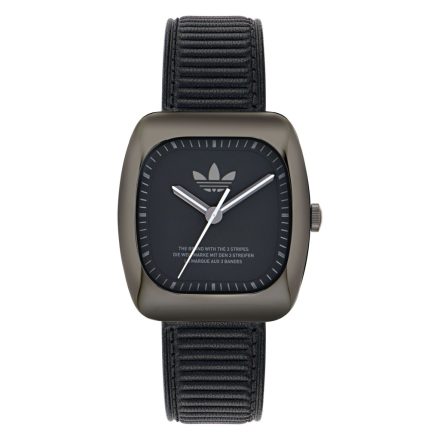 Adidas Unisex férfi női óra RETRO WAVE egy bőr fekete AOSY24527