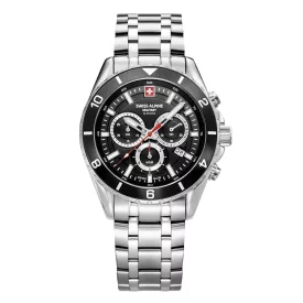   Swiss Alpine Military férfi óra analóg Kronográf 7034.9137SAM nemesacél