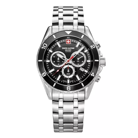 Swiss Alpine Military férfi óra analóg Kronográf 7034.9137SAM nemesacél