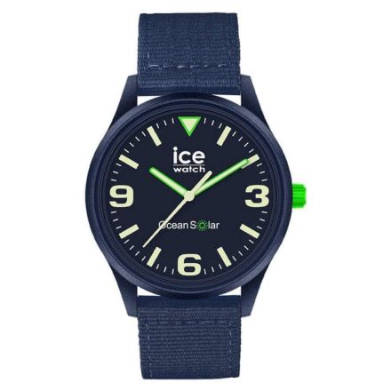 Ice-óra karóra óra Unisex férfi női Solaruhr ICE ocean - sötét kék Medium SOLAR 3H 019648-1