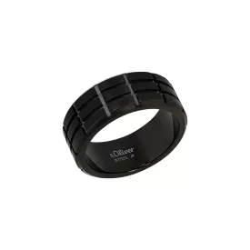   s.Oliver ékszer férfi gyűrű nemesacél IP Gun 203887 60 (19.1 mm Ø)