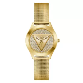 Guess Női óra karóra GT PLAQUE GW0835L2 nemesacél arany