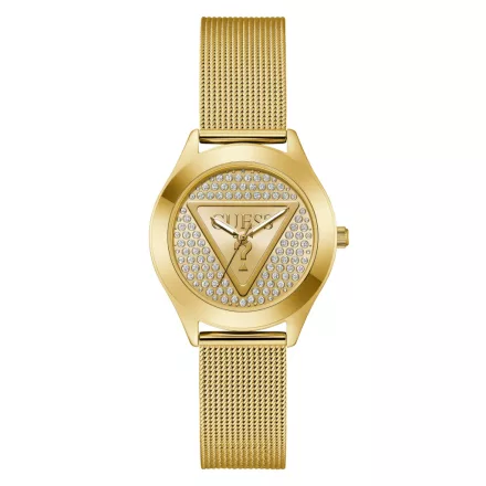 Guess Női óra karóra GT PLAQUE GW0835L2 nemesacél arany