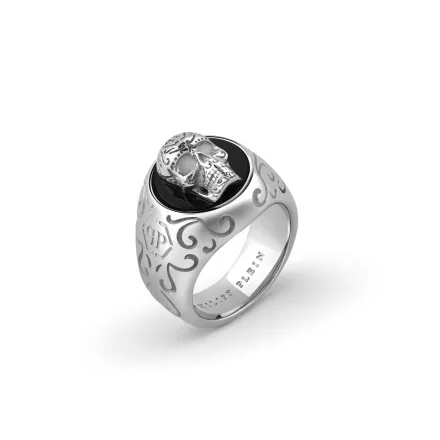 Philipp Plein férfi gyűrű nemesacél ezüst ELITE PJNEA01R 62 (19.7 mm Ø)