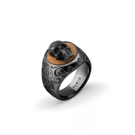 Philipp Plein férfi gyűrű nemesacél IP Gun ELITE PJNEA05R 62 (19.7 mm Ø)
