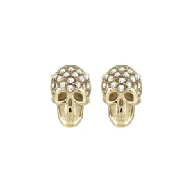   Philipp Plein Unisex férfi női fülbevaló ékszer nemesacél arany ENIGMA PJOEA17EU