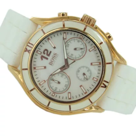 Hugo Boss fekete Női óra Chrono rózsa arany 1502274-1