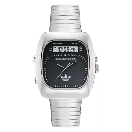Adidas Unisex férfi női óra Analaog Retro Wave három nemesacél AOSY25013