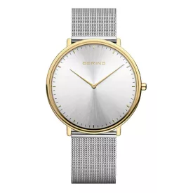   Bering Unisex férfi női óra karóra Ultra-vékony bicolor - 15739-010 nemesacél