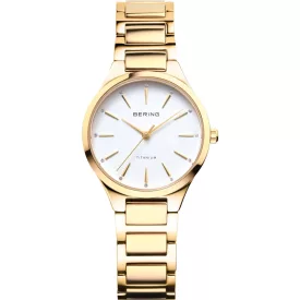   Bering Női óra karóra klasszikus Titanium arany - 15630-734