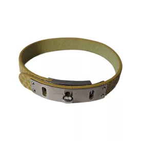  Fossil Női karkötő nemesacél arany bőr sárga JF00226040