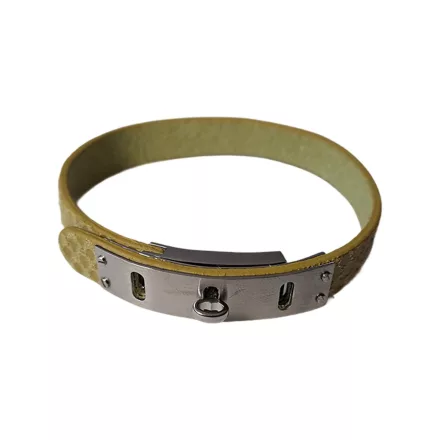 Fossil Női karkötő nemesacél arany bőr sárga JF00226040