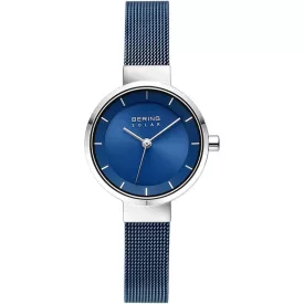  Bering Női óra karóra klasszikus Solar - 14627-307 Meshband