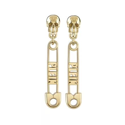 Philipp Plein Női fülbevaló ékszer nemesacél IP arany SAFETY PIN PJKGA03EU