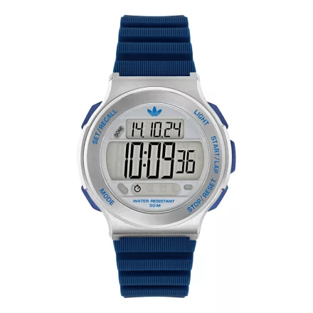 Adidas Unisex férfi női óra EXPRESSION három DIGITALSilikon kék AOFH25508