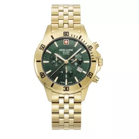   Swiss Alpine Military férfi óra analóg Kronográf 7024.9114SAM nemesacél