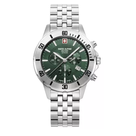 Swiss Alpine Military férfi óra analóg Kronográf 7024.9134SAM nemesacél