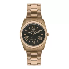   s.Oliver női óra karóra analóg IP rosegold SO-15119-MQR-1