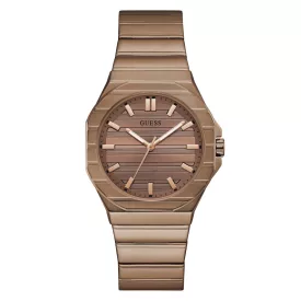 Guess Női óra karóra JAQ GW1070G3 nemesacél Bronz