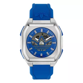   Adidas Unisex férfi női óra CITY TECH SIX SST kék AOFH26016
