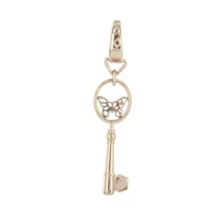 Fossil nyaklánc kiegészítő Charms JF87632040 Schlüssel rózsa arany pillangó