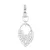 Fossil nyaklánc kiegészítő Charms JF00034040 zár nemesacél strasszos