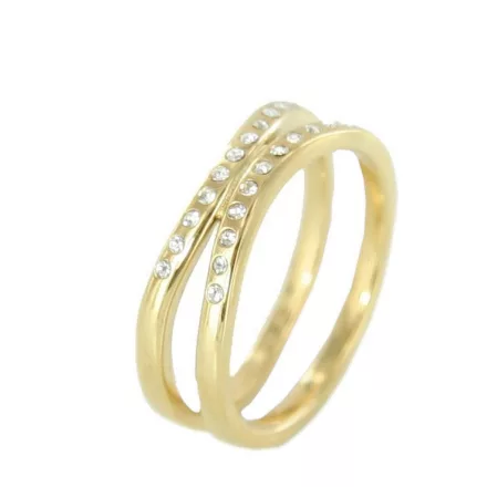 Skagen Női gyűrű arany Zyrkonia JRSG027 S8 Gr. 57 (18,1)
