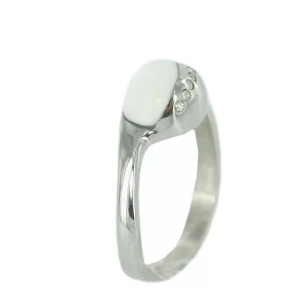 Skagen Női gyűrű ezüst fehér Zyrkonia JRSW021 S8 Gr. 57 (18,1)