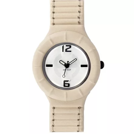 Hip Hop óra Silikonuhr bőr kicsi HWU0198 panna