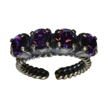 Konplott gyűrű színű kígyó lila Amethyst SS 29