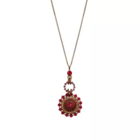 Konplott nyaklánc ékszer African Glam rot