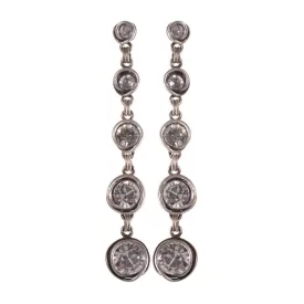 Konplott fülbevaló ékszer EuroWire Sparkle Twist fehér